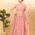 Women's jain silk padded back open sleeveless saree blouse