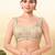 Women's jain silk padded back open sleeveless saree blouse