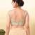 Women's jain silk padded back open sleeveless saree blouse
