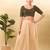 Women's mulbury silk padded back open elbow sleeves saree blouse
