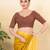 Women's mulbury silk padded back open elbow sleeves saree blouse