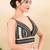 Women's cotton padded back open sleeveless saree blouse