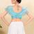 Women's tissue padded back open sleeveless saree blouse