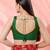 Women's silk padded back open sleeveless saree blouse