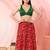 Women's silk padded back open sleeveless saree blouse