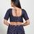 Women's brocade padded front open elbow sleeves saree blouse