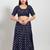 Women's brocade padded front open elbow sleeves saree blouse