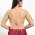 Women's net padded back open elbow sleeves saree blouse