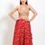 Women's shimmer padded back open sleeveless saree blouse