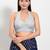 Women's shimmer padded back open sleeveless saree blouse