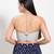 Women's shimmer padded back open sleeveless saree blouse
