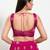 Women's silk padded back open sleeveless saree blouse