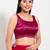 Women's silk padded back open sleeveless saree blouse