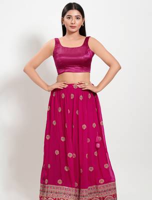Women's silk padded back open sleeveless saree blouse 4