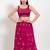 Women's silk padded back open sleeveless saree blouse