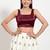 Women's silk padded back open sleeveless saree blouse