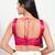 Women's silk padded back open sleeveless saree blouse