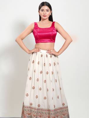 Women's silk padded back open sleeveless saree blouse 4