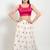 Women's silk padded back open sleeveless saree blouse
