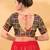 Women's velvet padded back open elbow sleeves saree blouse