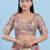 Women's jain silk padded back open elbow sleeves saree blouse
