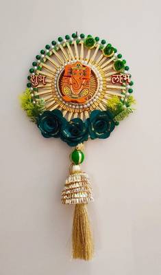 Shubh Labh Ganesh Ji Hanging Wall & Door Hanging for Decoration Decor Home Decoration (Pack of 2) 3