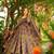 Purple floral printed silk blend fully flared anarkali suit