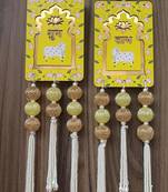 Lotus Cow Shubh Labh Hanging Toran for Main Door for Home Decor Hanging (Pack of 2)