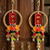 Handmade Wall Ornament for Home Decoration | Traditional Shubh Labh Flower Hanging (Pack of 2)