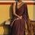 Coffee color art silk blend sarees with blouse