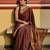 Coffee color art silk blend sarees with blouse