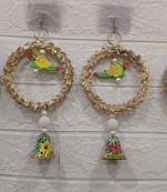 Gota Chakri Parrot String Wall Door Decoration for Home Décor Festival (Pack of 2)