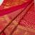 Red color art silk blend sarees with blouse