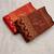 Red color art silk blend sarees with blouse