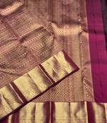 Wine color art silk blend sarees with blouse