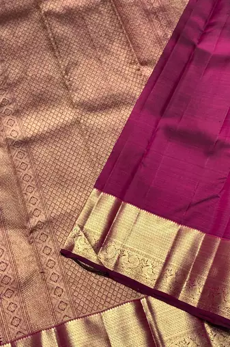 Wine color art silk blend sarees with blouse