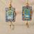 MDF Cow Shubh Labh Door Hanging Decor Door Hangings & All Festivals Hanging (Pack of 2) (Blue)
