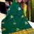 Green color art silk blend sarees with blouse