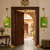MDF Cow Shubh Labh Door Hanging | Diwali Decor Door Hanging Decor Hanging (Pack of 2) (Green)