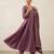 Trendy purple embroidered long flared anarkali kurta pant set with matching dupatta for girls & women