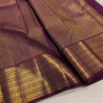 Wine color art silk blend sarees with blouse 2