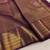 Wine color art silk blend sarees with blouse