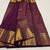 Wine color art silk blend sarees with blouse