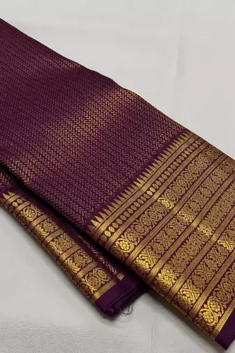 Wine color art silk blend sarees with blouse