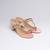 Pink colorblocked velvet embroidered heels