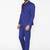 Men blue solid single-breasted regular fit party suit