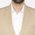 Men beige solid single-breasted regular fit suit