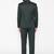 Men green solid single-breasted regular fit suit