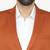 Men orange solid single-breasted regular fit party suit