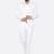 Men white solid single-breasted regular fit suit